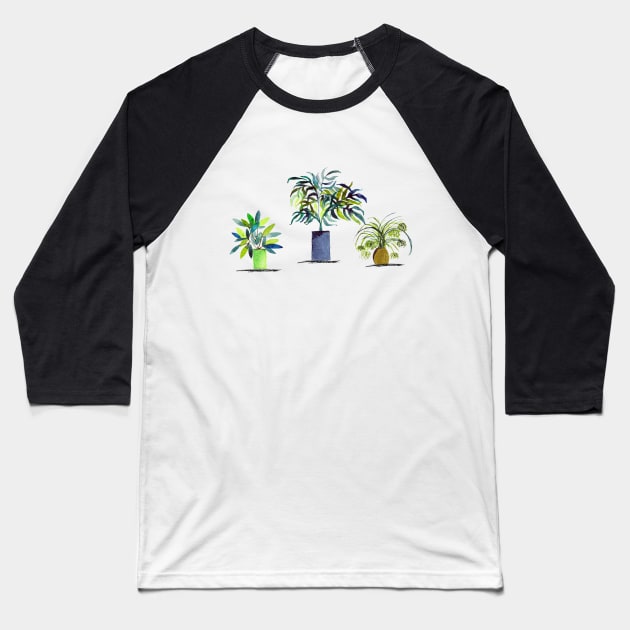 Houseplants Four Baseball T-Shirt by Shirtacle